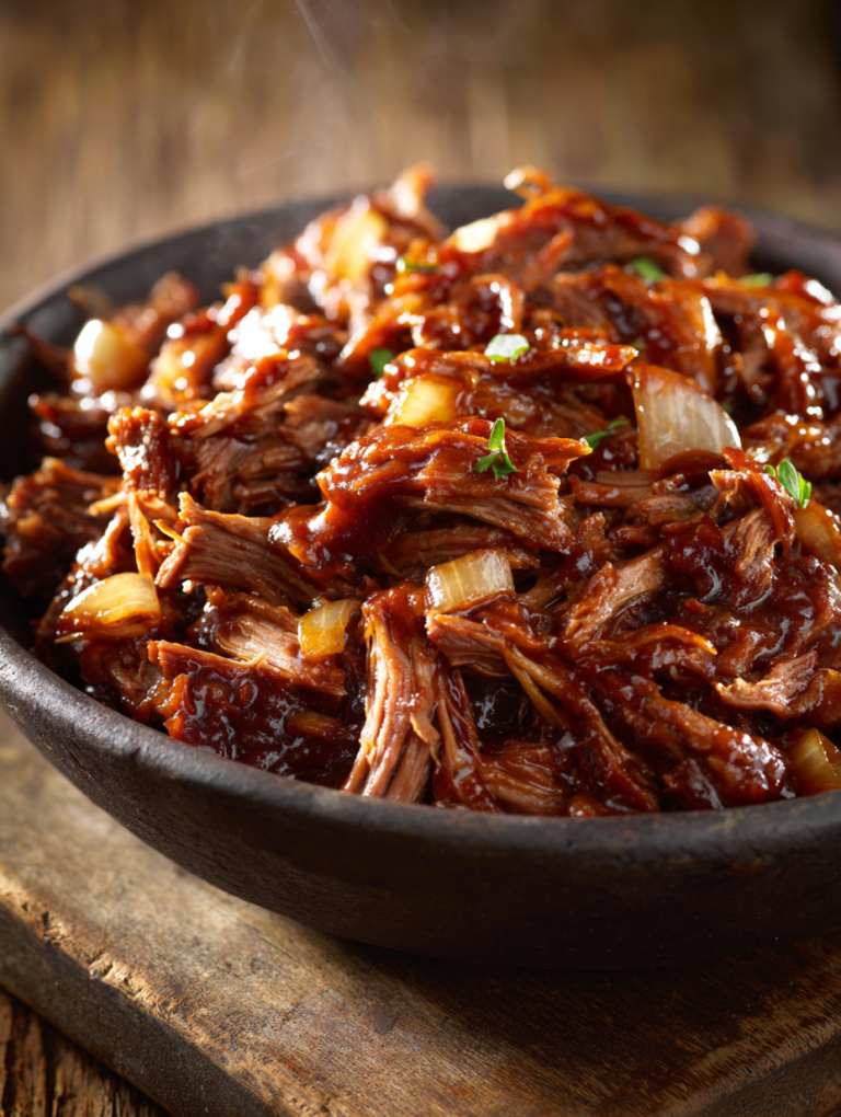 BBQ beef crockpot easy 3-step irresistible meal