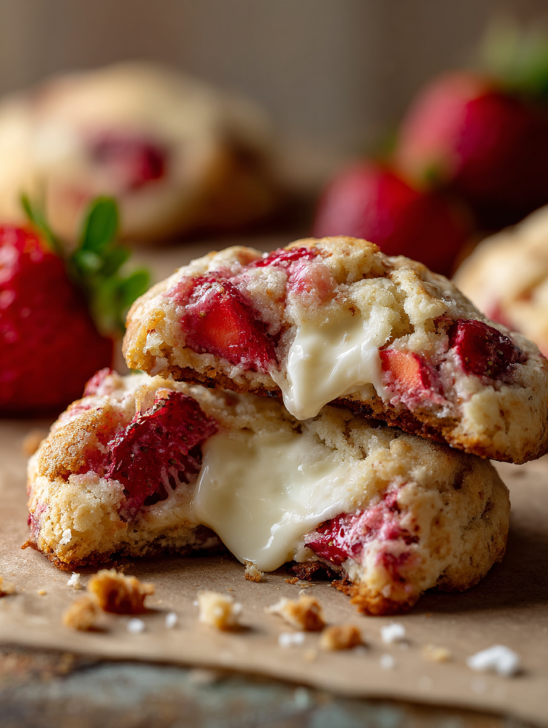 Strawberry Cheesecake Cookies: 12 Divine Bites