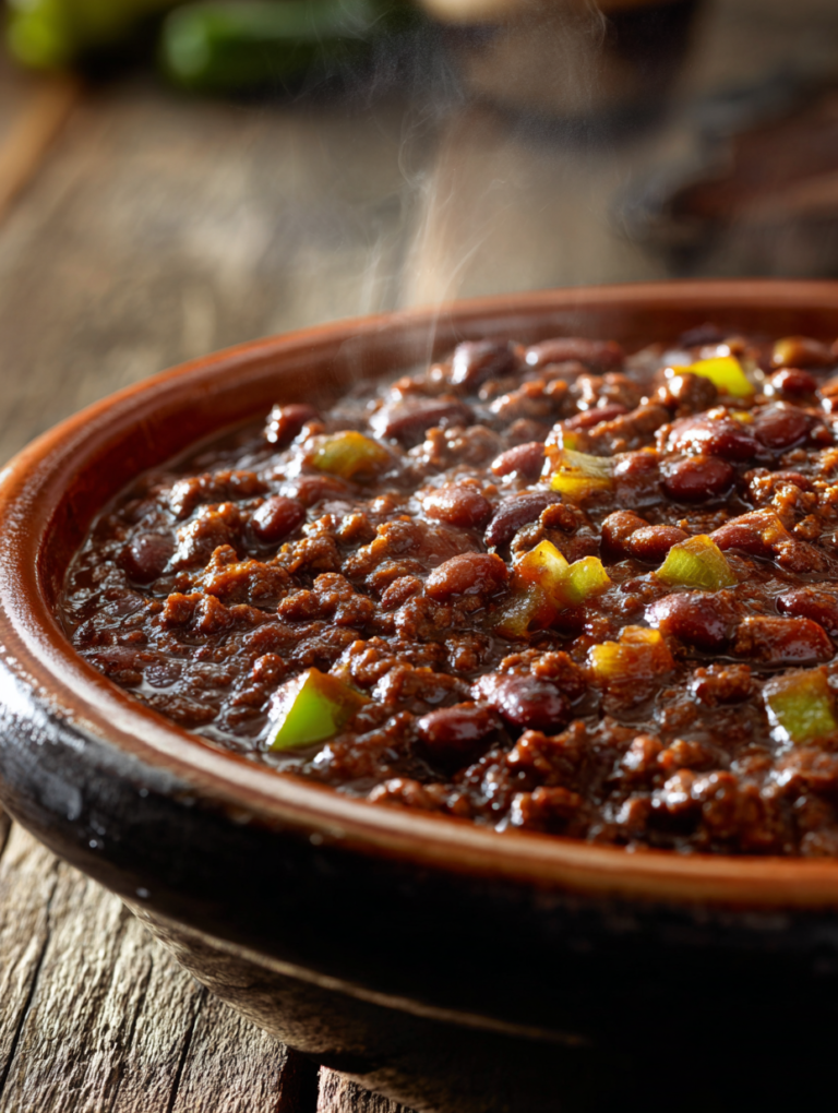 Crockpot baked beans with ground beef: 5-star delight