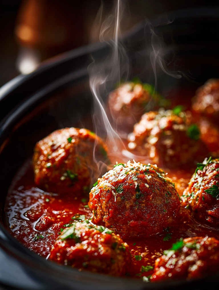 Crockpot meatballs with 3 ingredients are pure bliss