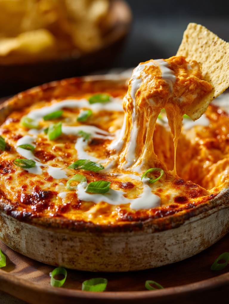 Cheesy creamy Buffalo Chicken Dip: 1 Amazing Snack