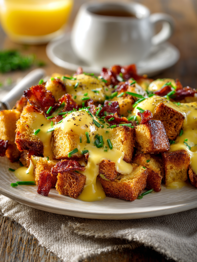 Eggs benedict casserole recipe for 8 heavenly servings