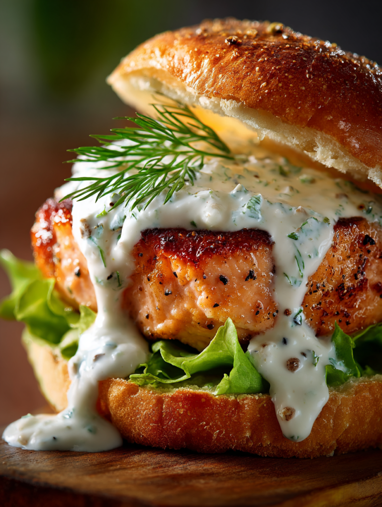 Dill sauce for salmon burgers: 5-minute pure perfection