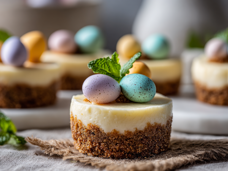 Creamy No Bake Mini Cheesecakes: 12 Divine Easter Bites