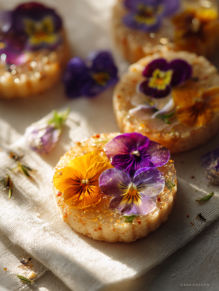 Earl Grey Stained Glass Floral Cookies Vegan Gluten Free 10