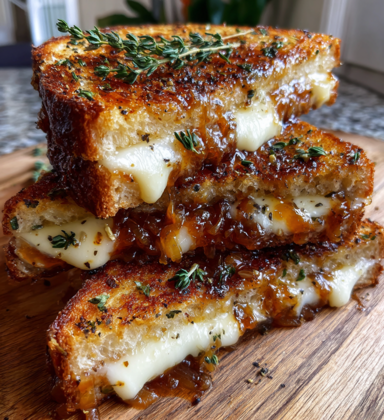 French Onion Grilled Cheese Sandwich: 1 Rich Secret