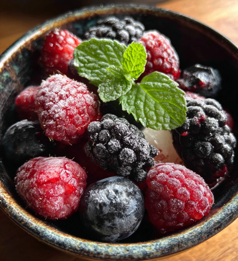 Frozen yogurt berry snack: a perfect 5-minute delight