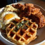 Perfect Chicken and Waffles Brunch Set Up for a Lazy Weekend