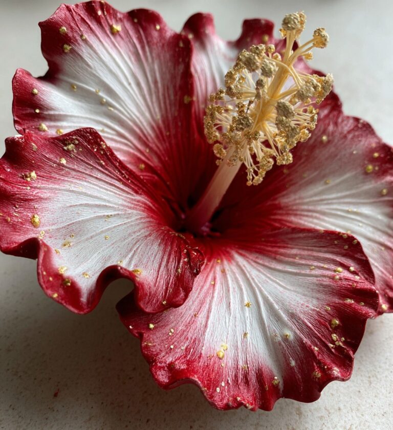 Vibrant Hibiscus Flower Cake Design: A Stunning, Fluffy Delight